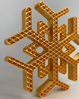 Snowflake Christmas Ornament, Xmas Holidays Decorations 3d model