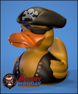 Pirate Duck 3d model