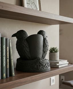 Viking Raven Candle Holder 3d model