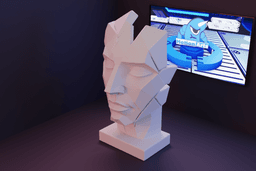 Escultura Rosto Abstrato.stl 3d model