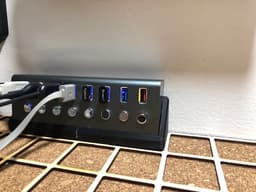Gridfinity mount for 8 port USB Hub 3d model