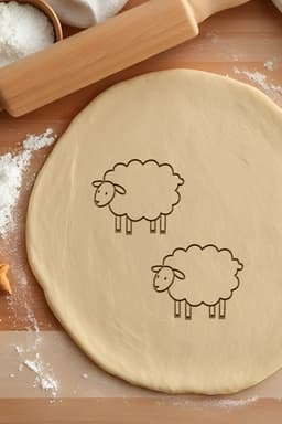 Sheep Cookie Cutter, Biscuit Cutter 3d model
