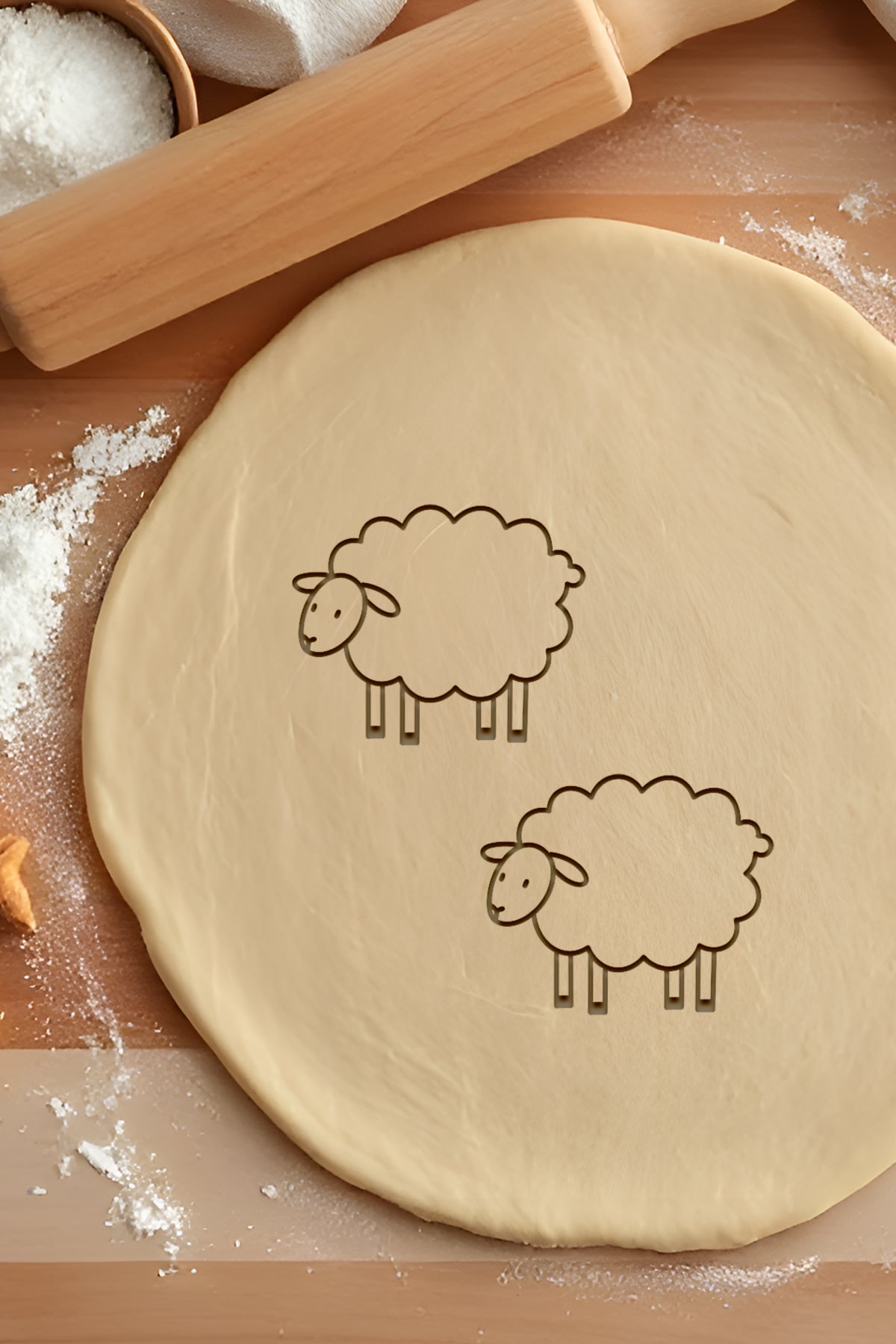 Sheep Cookie Cutter, Biscuit Cutter 3d model