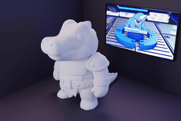 Jacare Cartoon RPG.stl 3d model