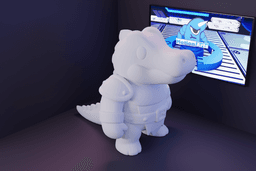 Jacare Cartoon RPG.stl 3d model