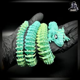 Glorious Baby Dragon - Extra Long version 3d model