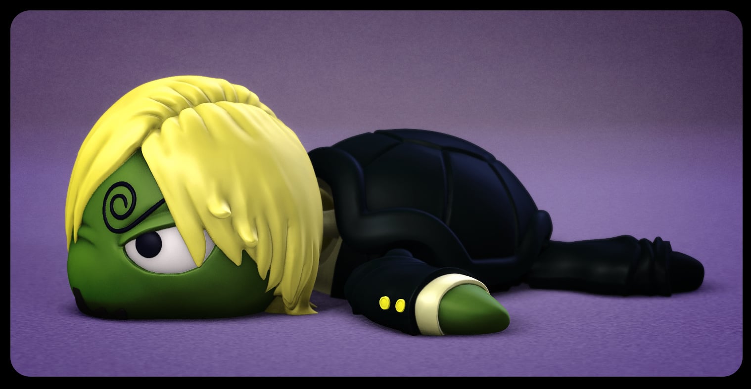 Super Turtle Sanji 3d model