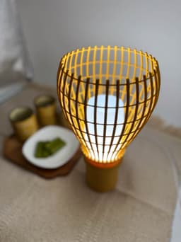 Matcha Whisk LED Lamp (E14 Cord Compatible) 3d model