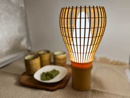 Matcha Whisk LED Lamp (E14 Cord Compatible) 3d model