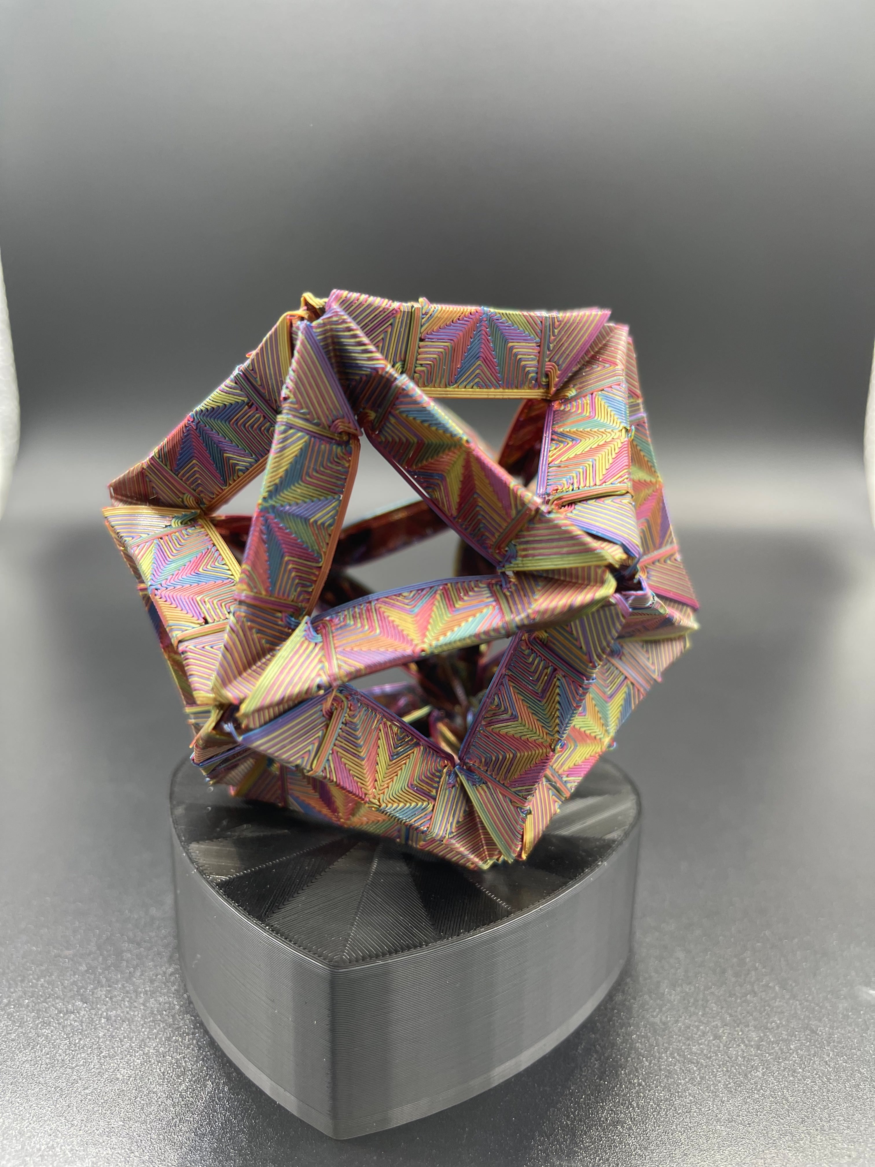 Printagami Modular Edge Origami Piece 3D Printed Origami 3d model