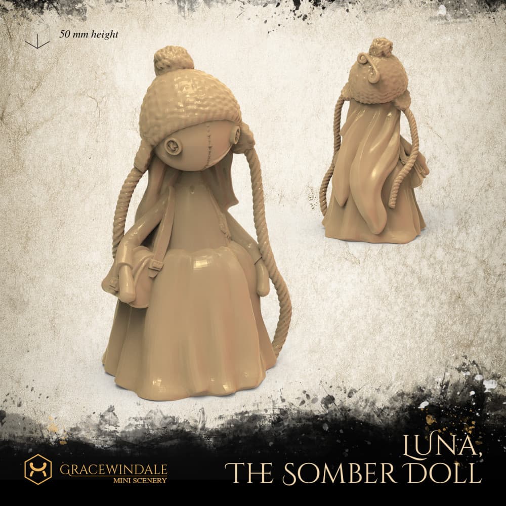 Luna, The Somber Doll 3d model