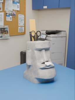 Moai Tissue Box 3d model