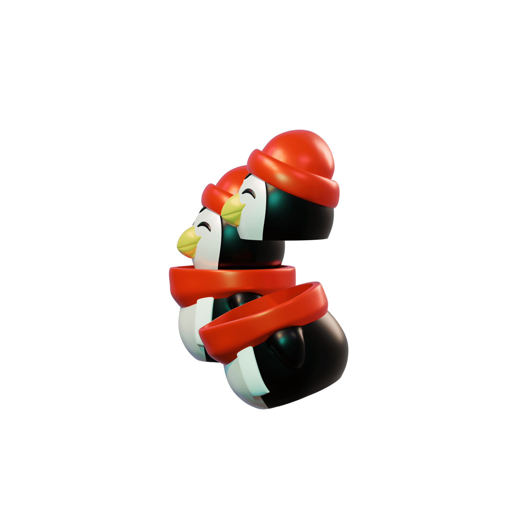 Penguin Fidget Clicker 3d model