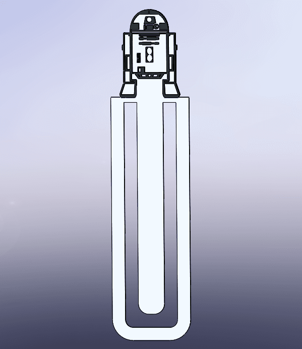 StarWars Bookmark R2-D2 3d model
