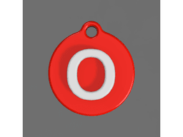 A-Z Initial Keychains 3d model
