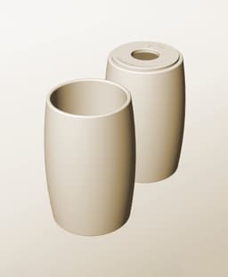 CR96-180-P Modular pierced component container modern decor 3d model