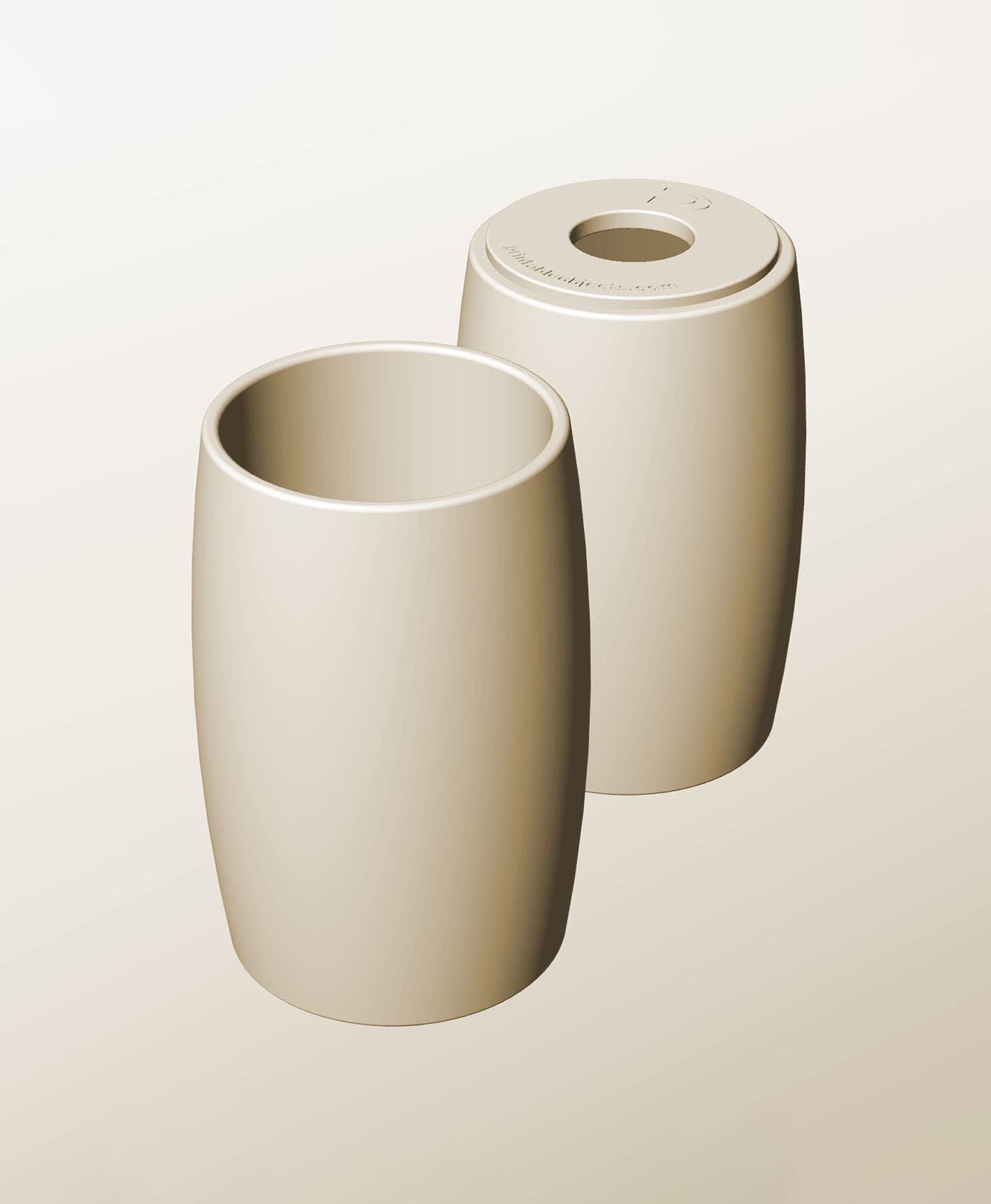 CR96-180-P Modular pierced component container modern decor 3d model