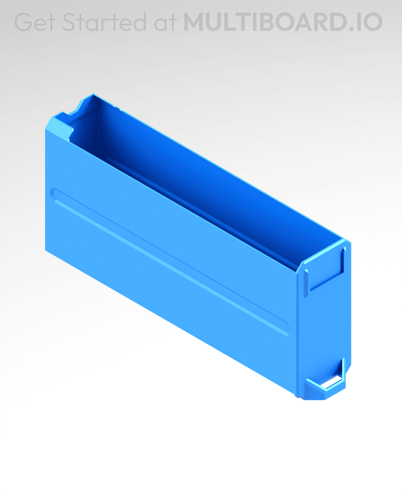 1x2x4 LU - Labelled - MultiBin Simple Drawer 3d model