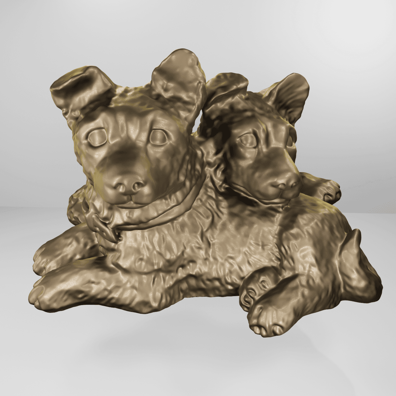German shepherd baby 3d model