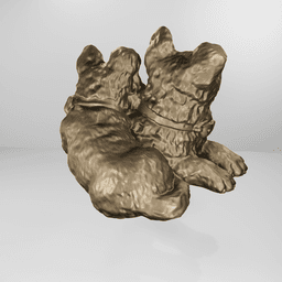 German shepherd baby 3d model