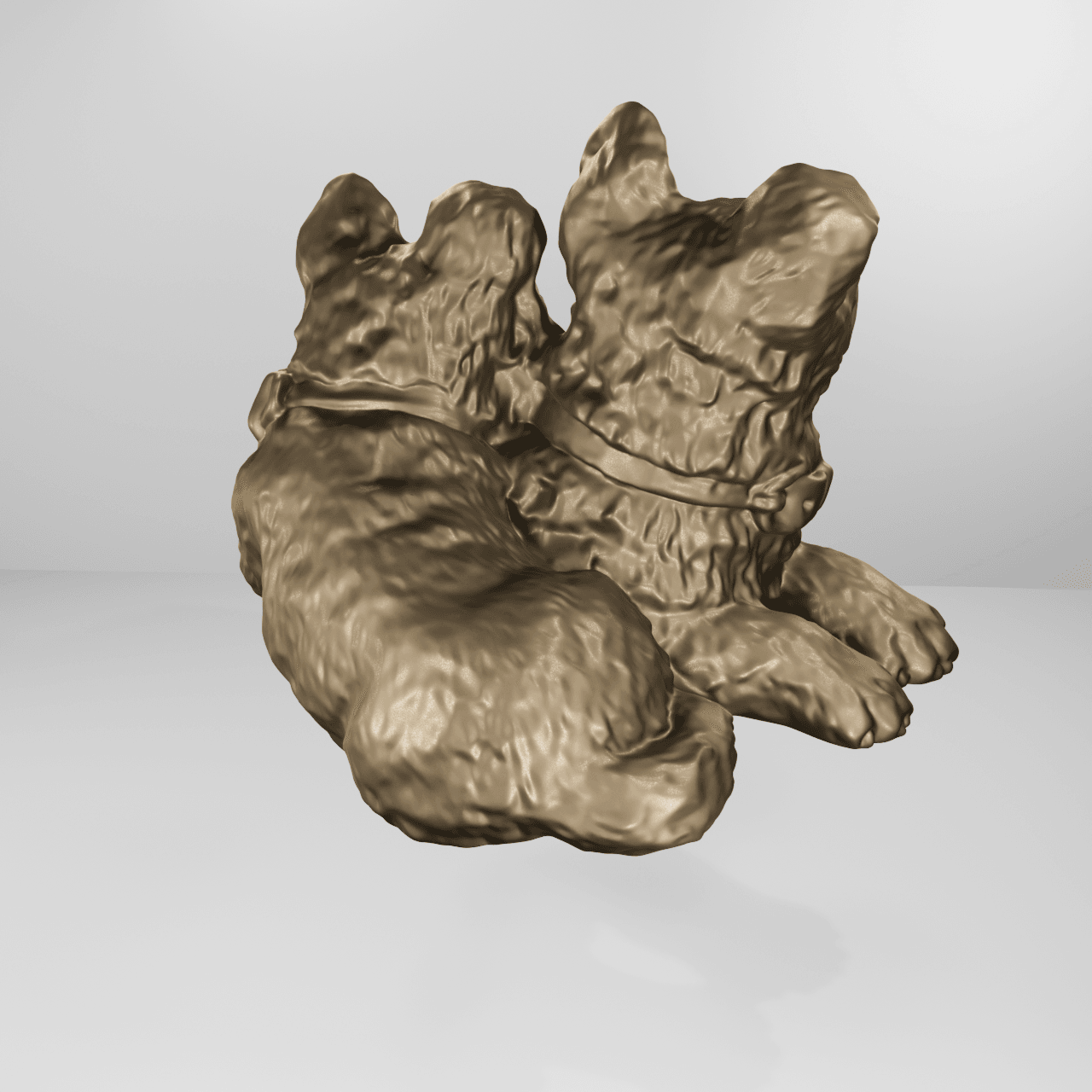 German shepherd baby 3d model