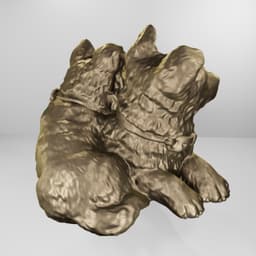 German shepherd baby 3d model