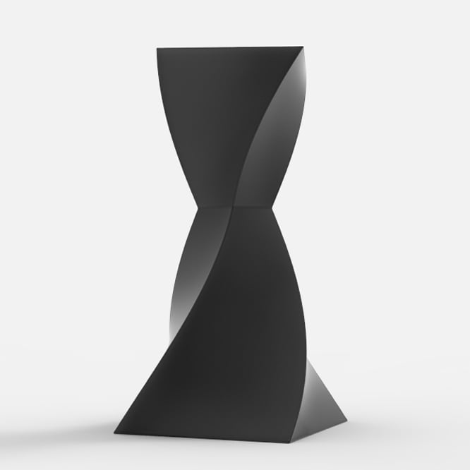 TWISTED HOURGLASS VASE 3d model