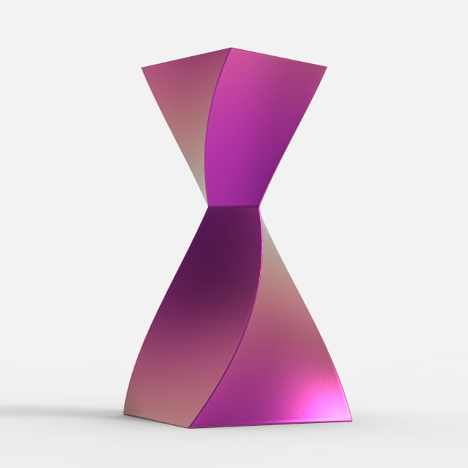 TWISTED HOURGLASS VASE 3d model