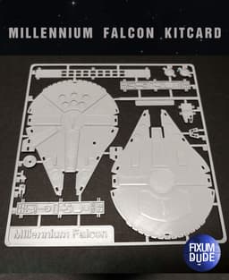 Star Wars Millennium Falcon Kit Card by Fixumdude 3d model