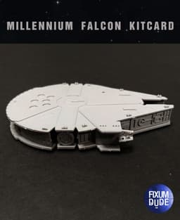 Star Wars Millennium Falcon Kit Card by Fixumdude 3d model