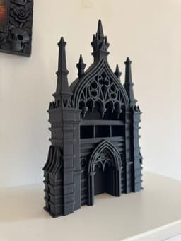 Gothic Cathedral Shelf Display for Dark Decor Goth 3d model