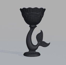 Mermaid Shell Chalise 3d model