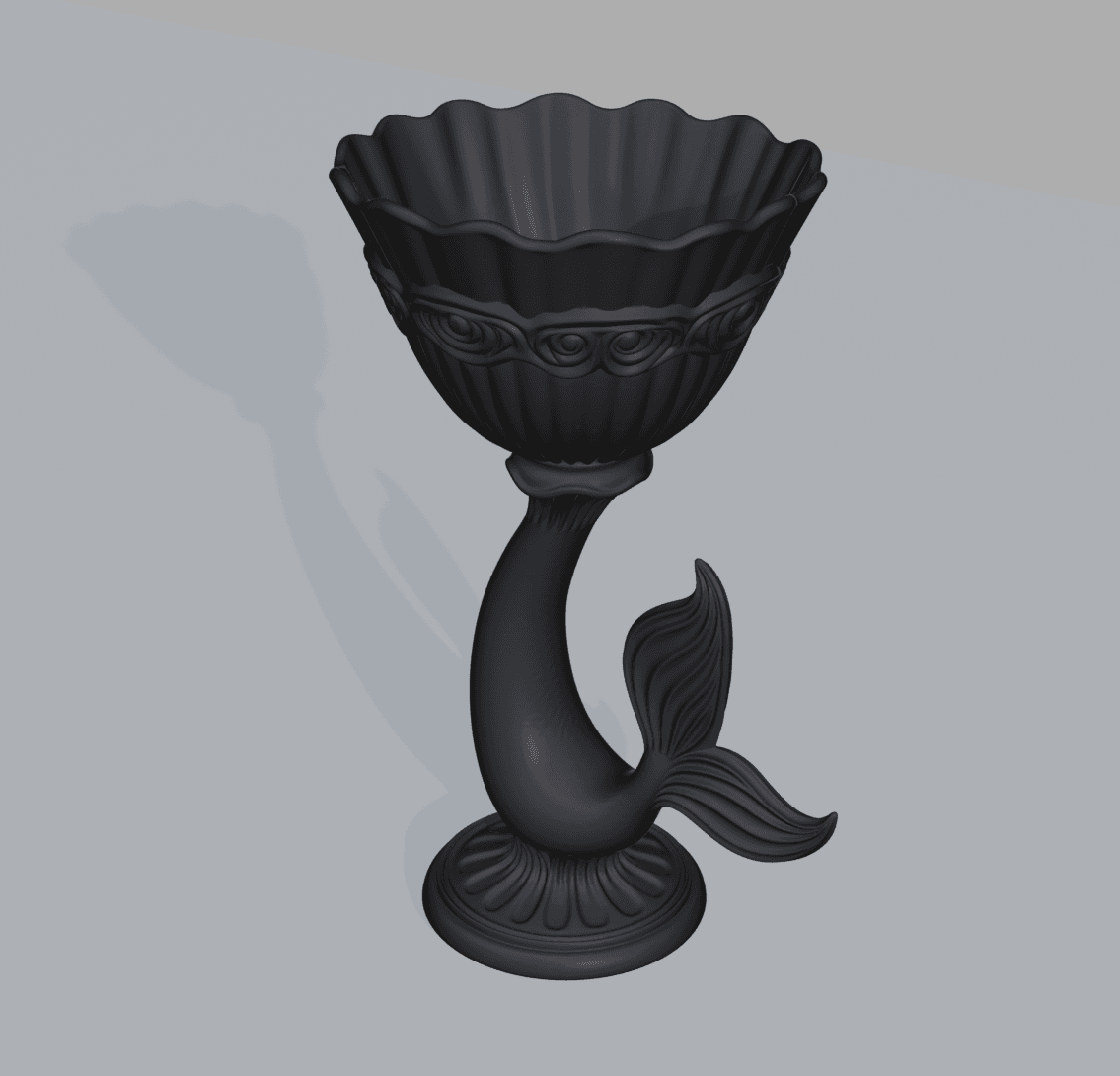 Mermaid Shell Chalise 3d model