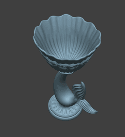 Mermaid Shell Chalise 3d model