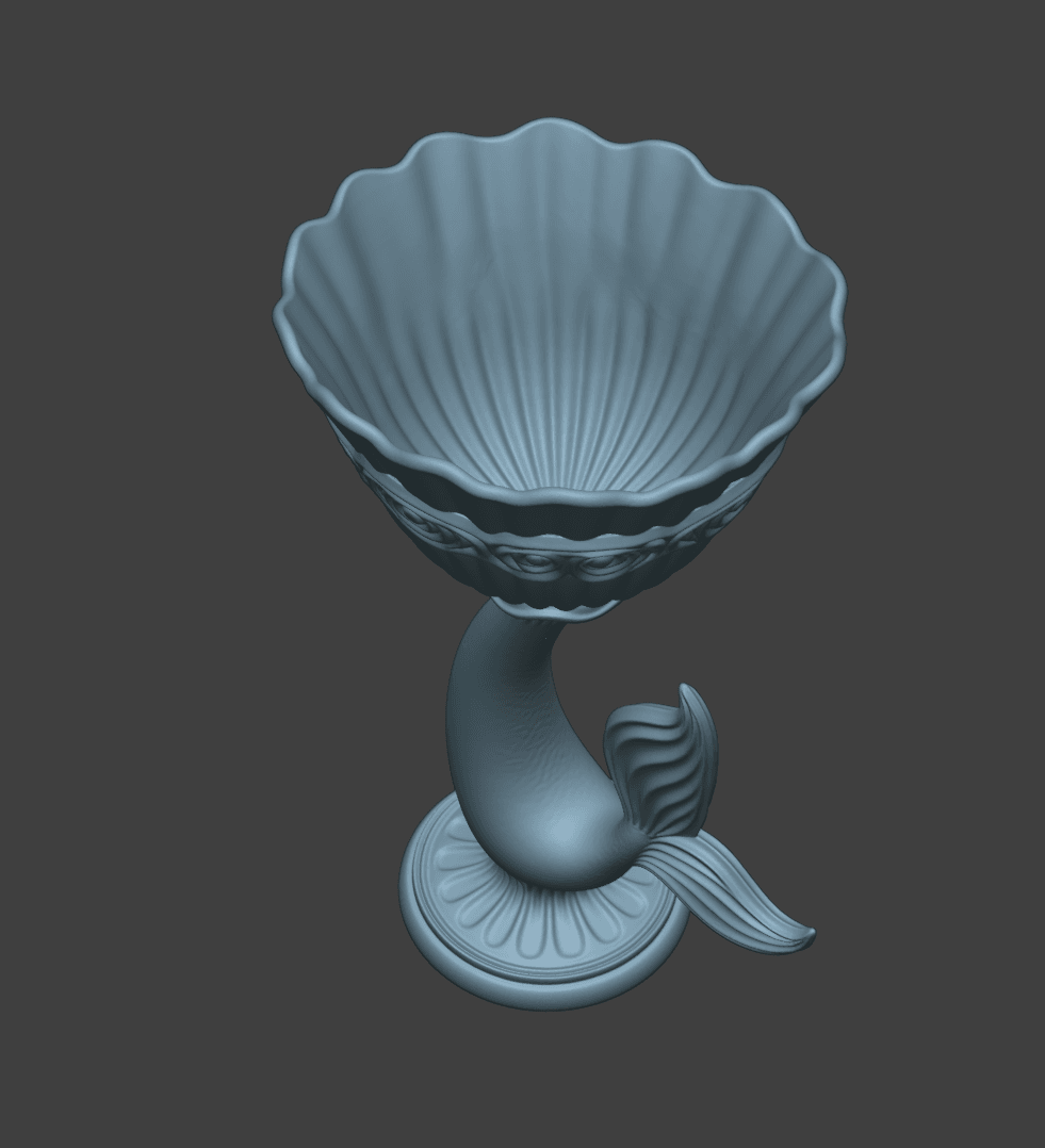 Mermaid Shell Chalise 3d model
