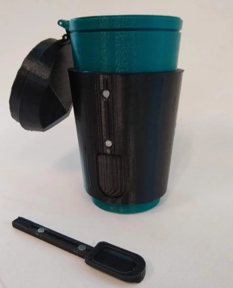 Thermo for Coffee with Spoon 3d model