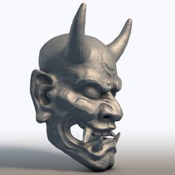 Hannya Mask 3D Model 3d model
