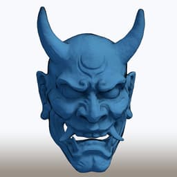 Hannya Mask 3D Model 3d model