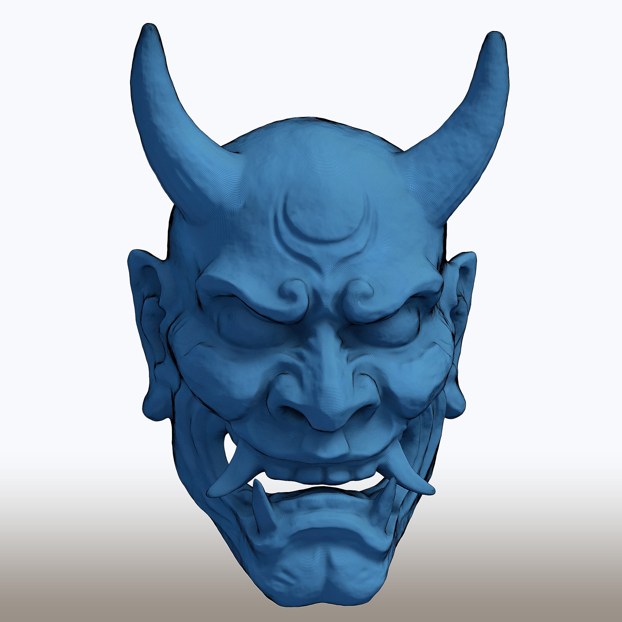 Hannya Mask 3D Model 3d model