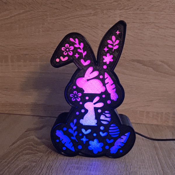 BUNNY RABBIT LED LAMP 3d model