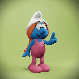 Sassette Smurf 3d model