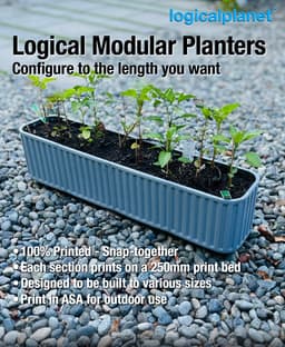 Logical Modular Planters 3d model