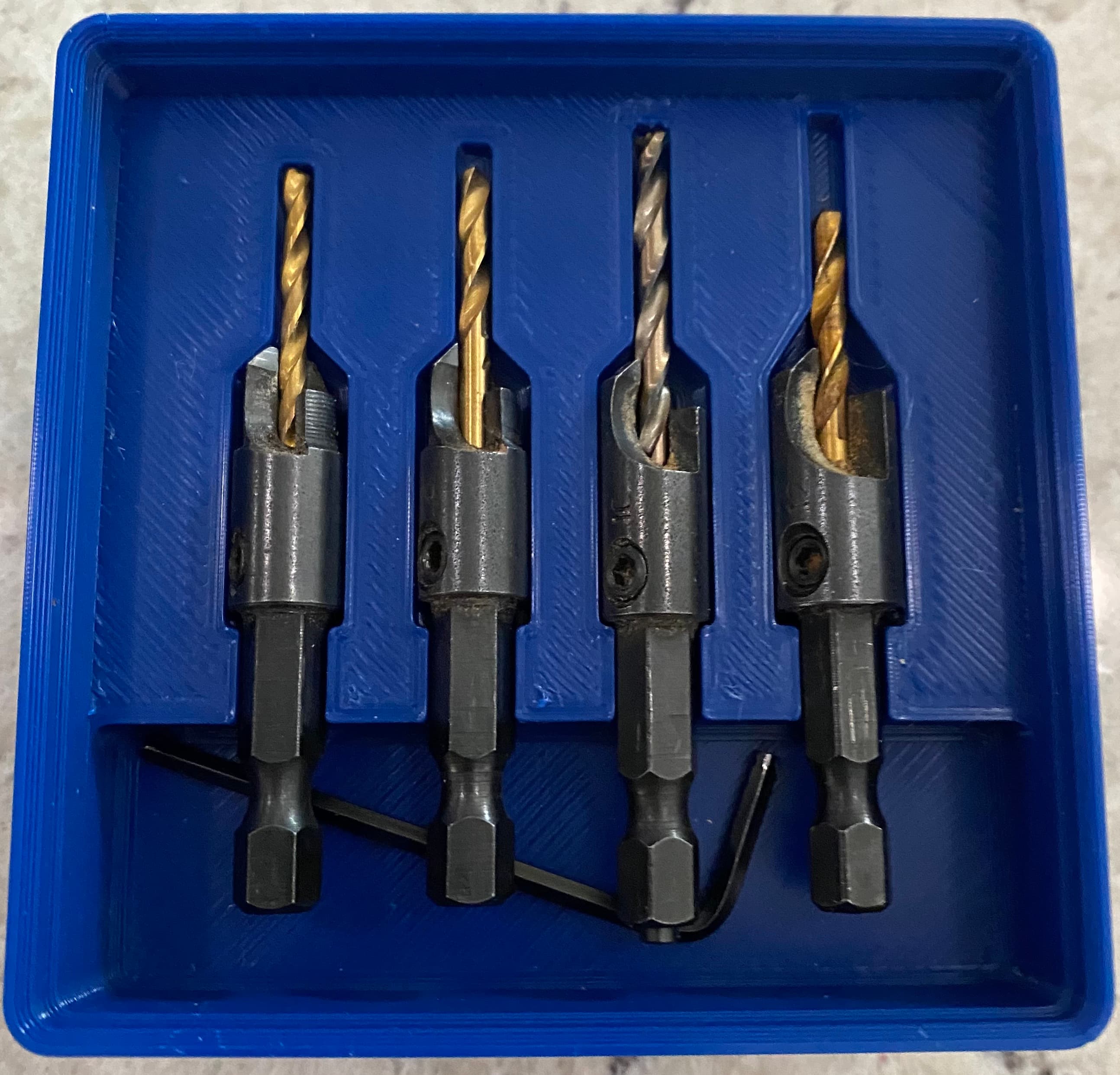 Gridfinity Countersink Set Holder 3d model
