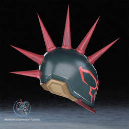 Spider-Punk Helmet 3D Printer STL File 3d model