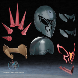 Spider-Punk Helmet 3D Printer STL File 3d model
