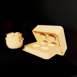 Rose soap mold 3d model