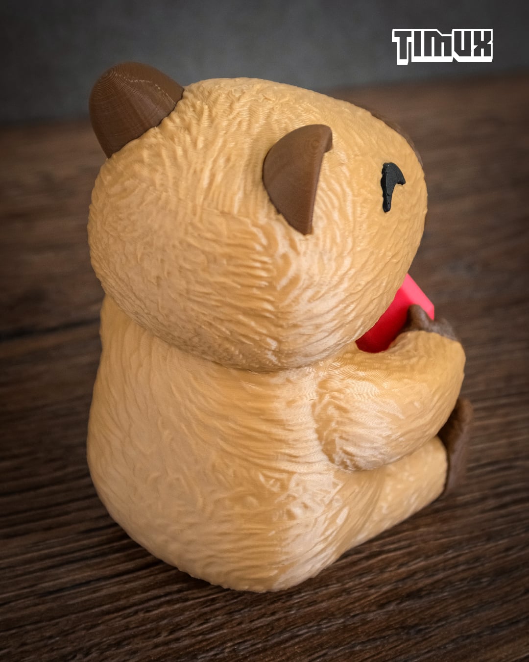 CAPYBARA WITH HEART 3d model