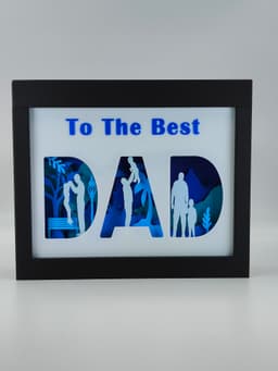 Father's Day Shadow Box 3d model