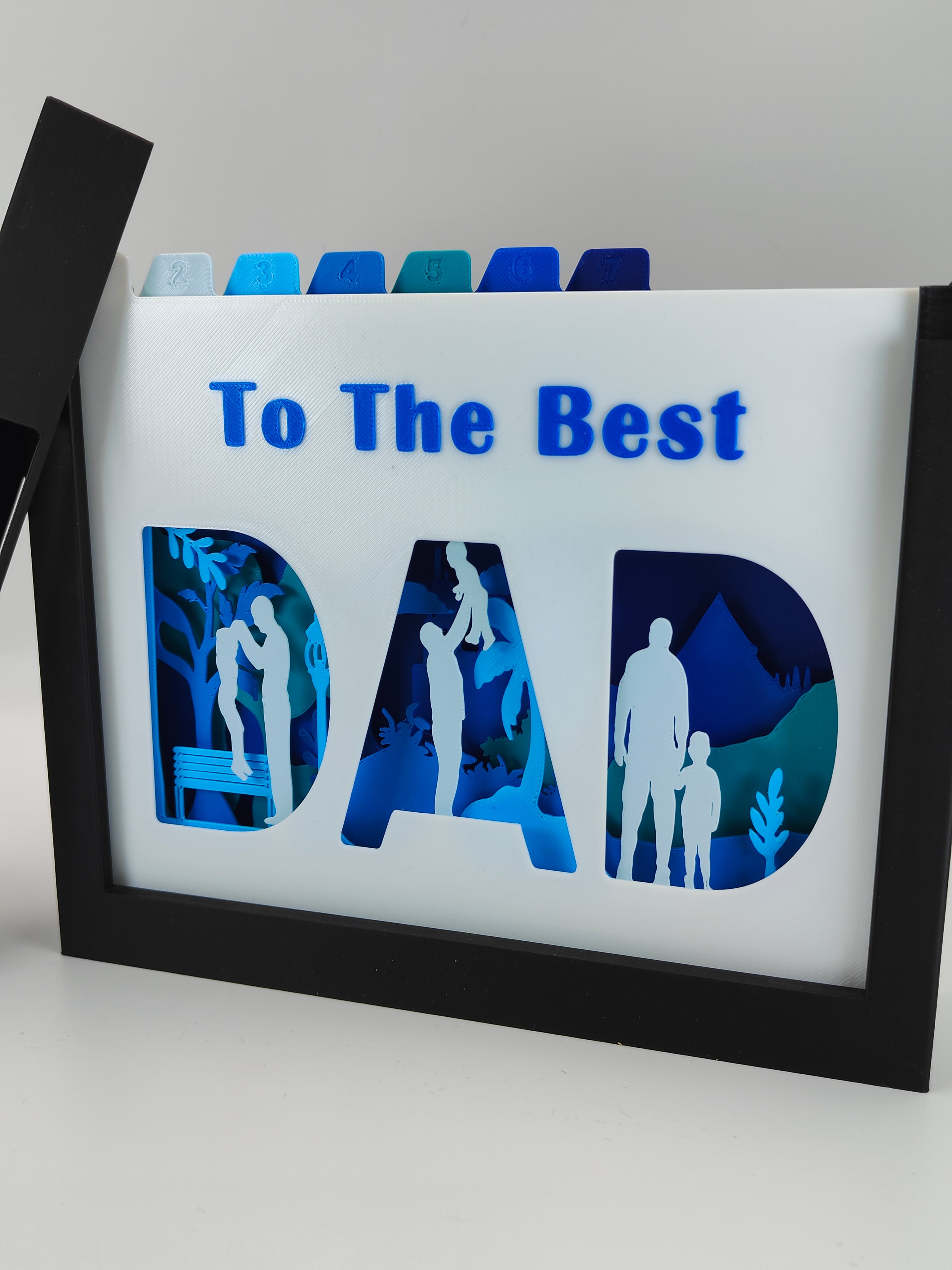 Father's Day Shadow Box 3d model