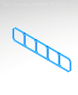 10x2 MU (5x1 LU) - MultiBoard Square Plate 3d model